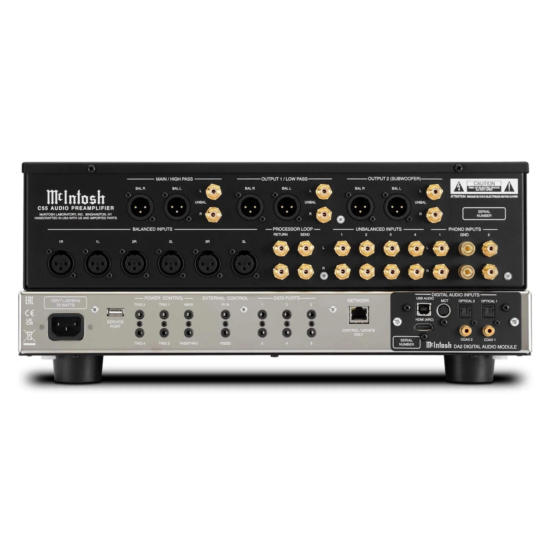 McIntosh C55 2-Channel Solid State Preamplifier - Image 2
