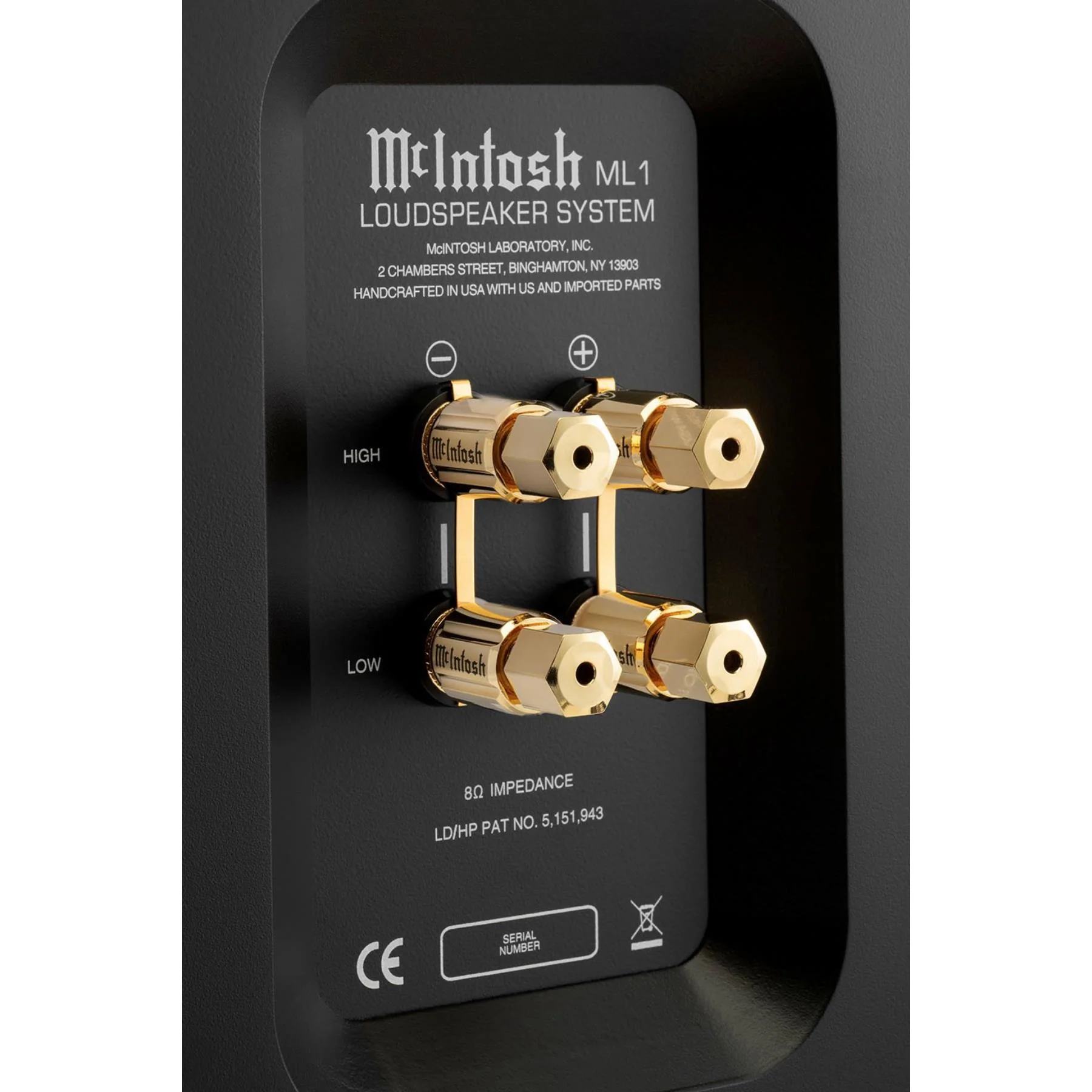 McIntosh ML1 Loudspeaker Mk II with Matching Speaker Stand - Image 6