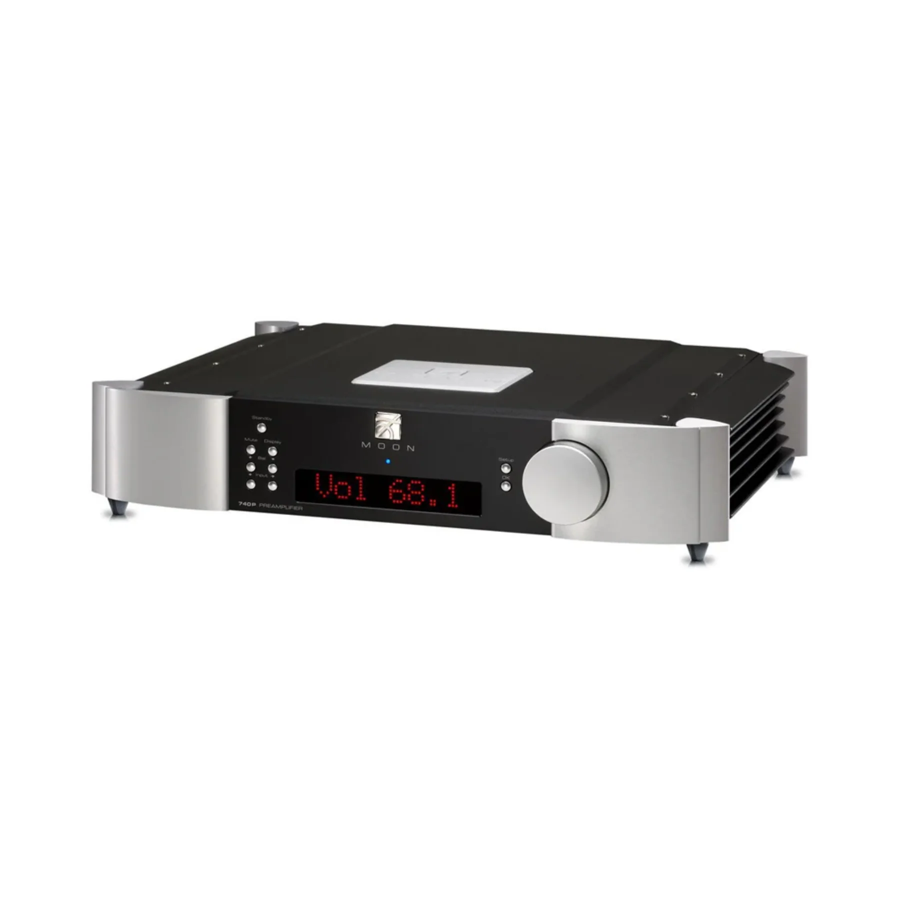 MOON 740P Stereo Preamplifier in Two Tone - Black/Silver