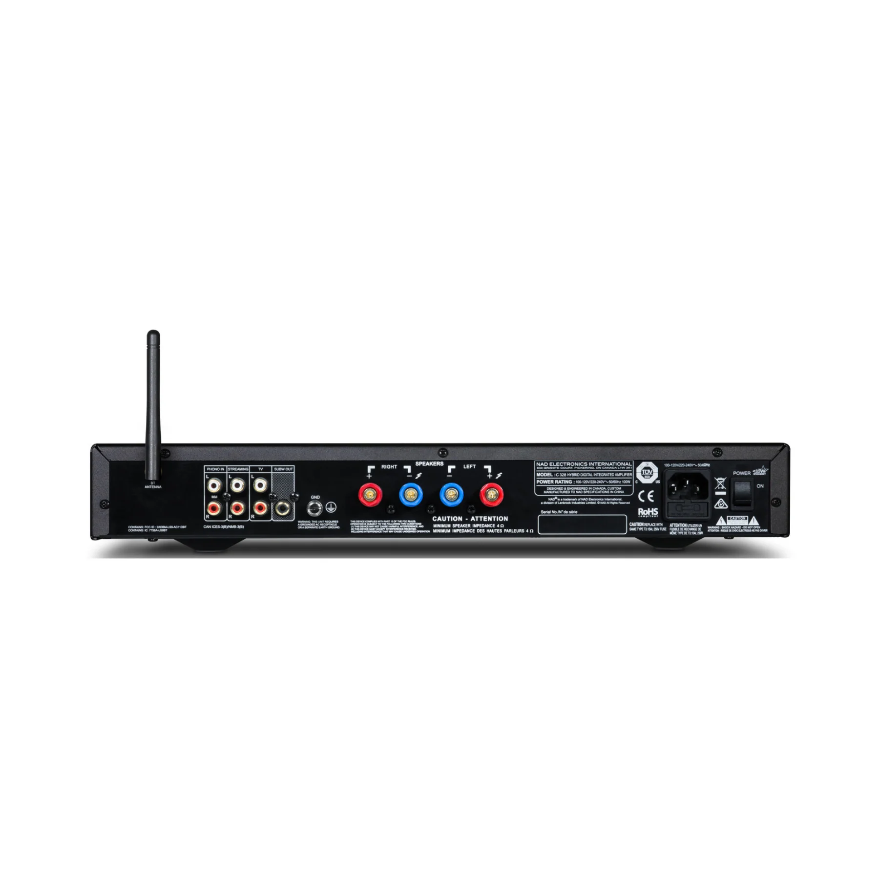 NAD C 328 Integrated Amplifier - Black - Image 2