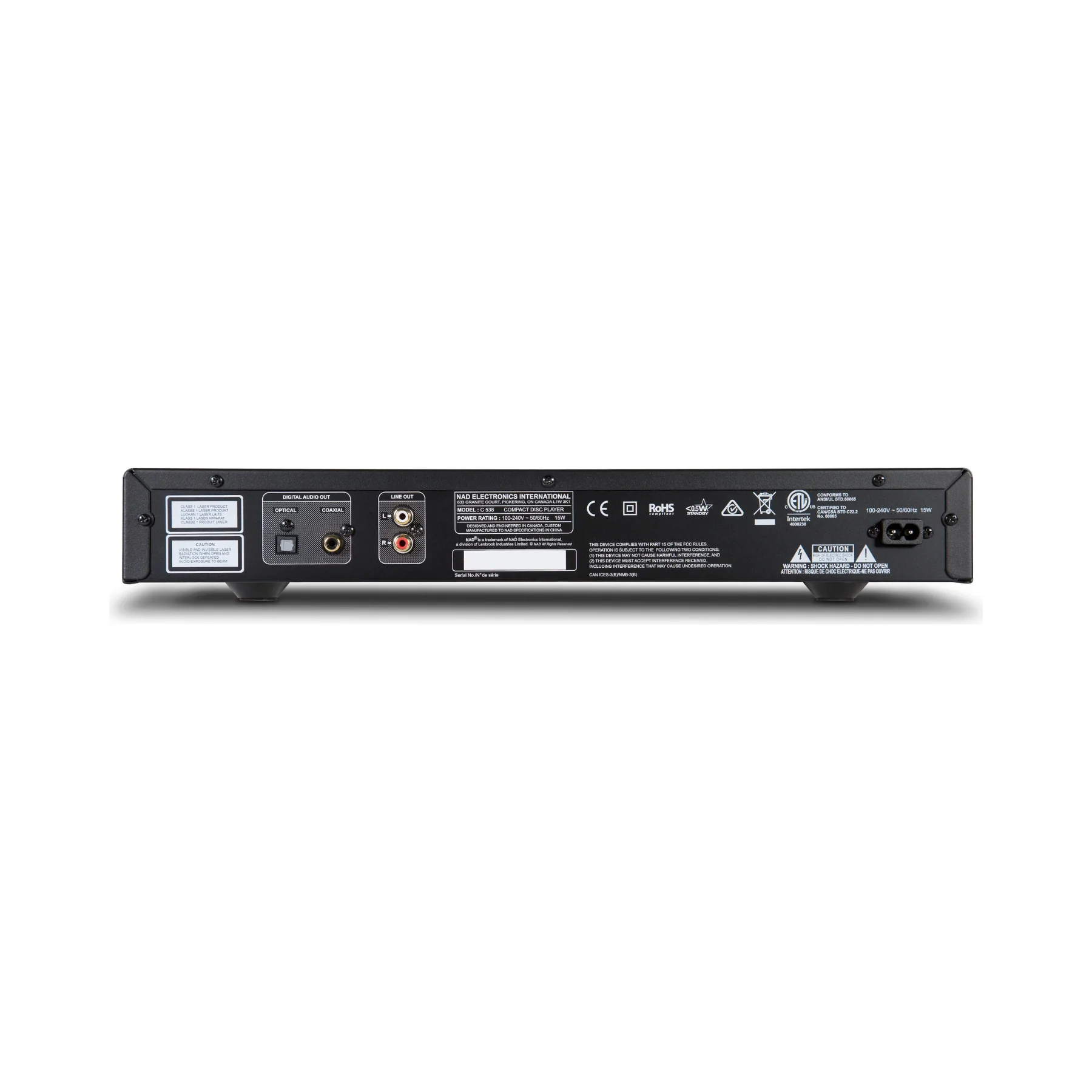 NAD C 538 - CD Player - Clearance / Open Box - Image 2