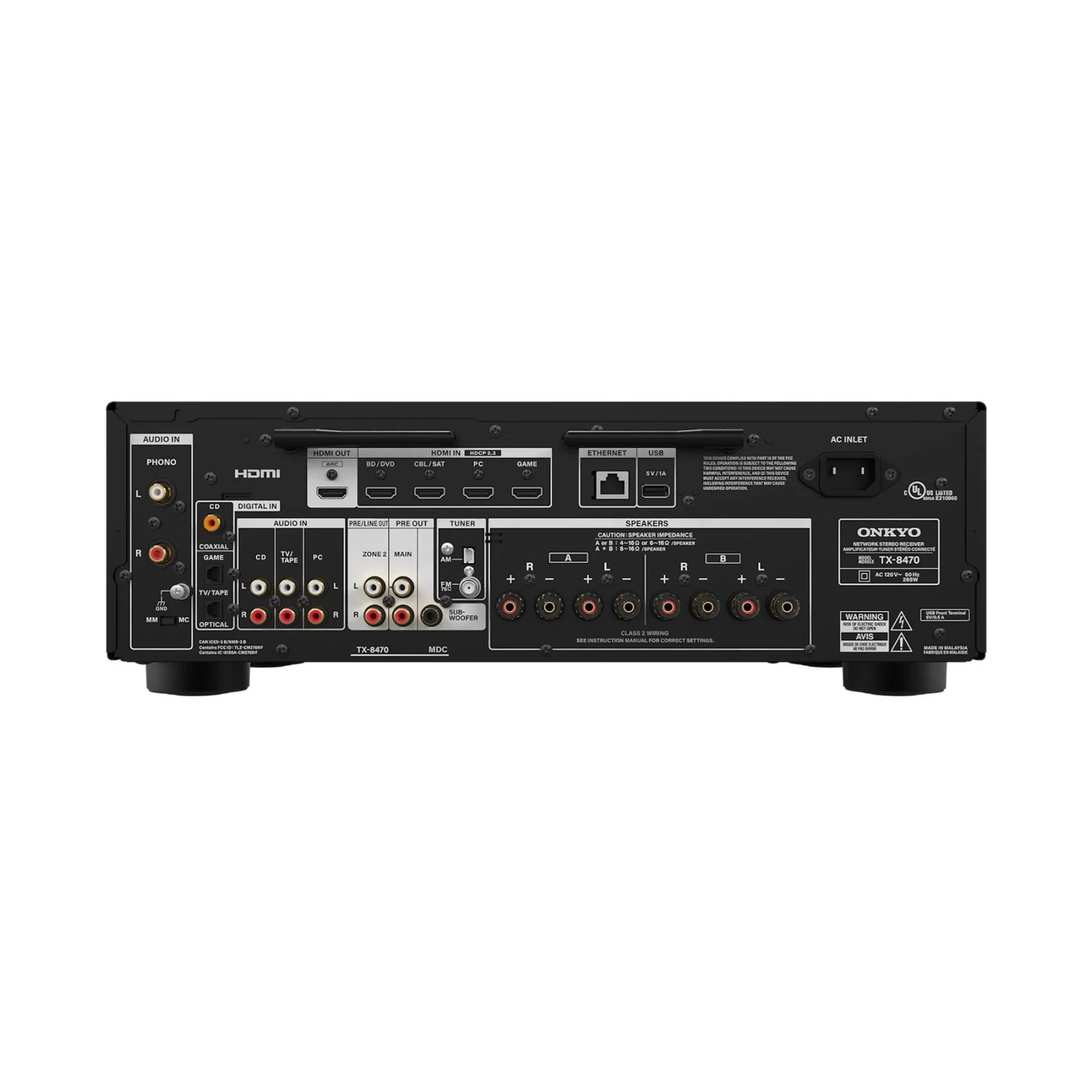 Onkyo TX-8470 Hi-Fi Network Stereo Receiver - Image 2