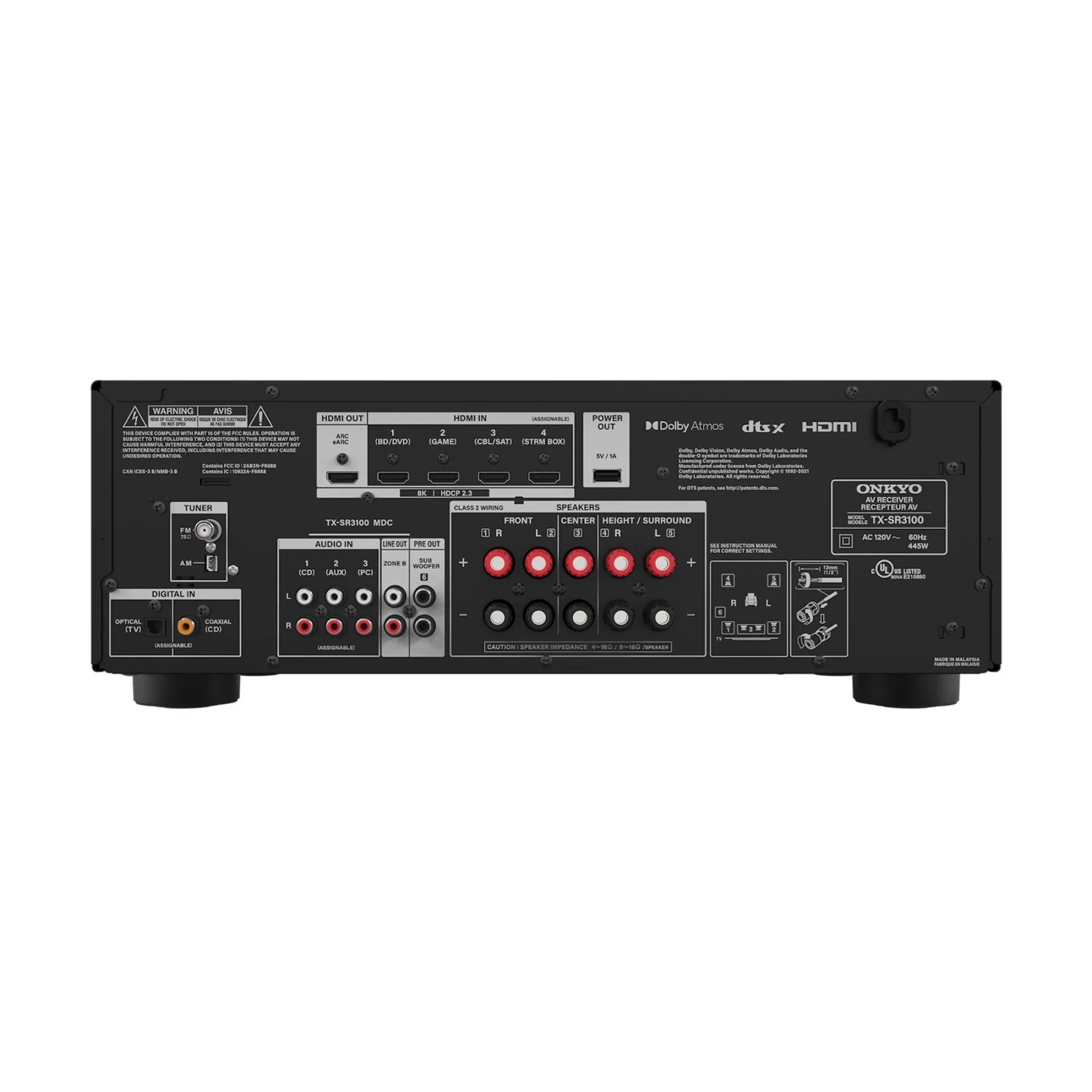Onkyo TX-SR3100 5.2-Channel AV Receiver - Image 6