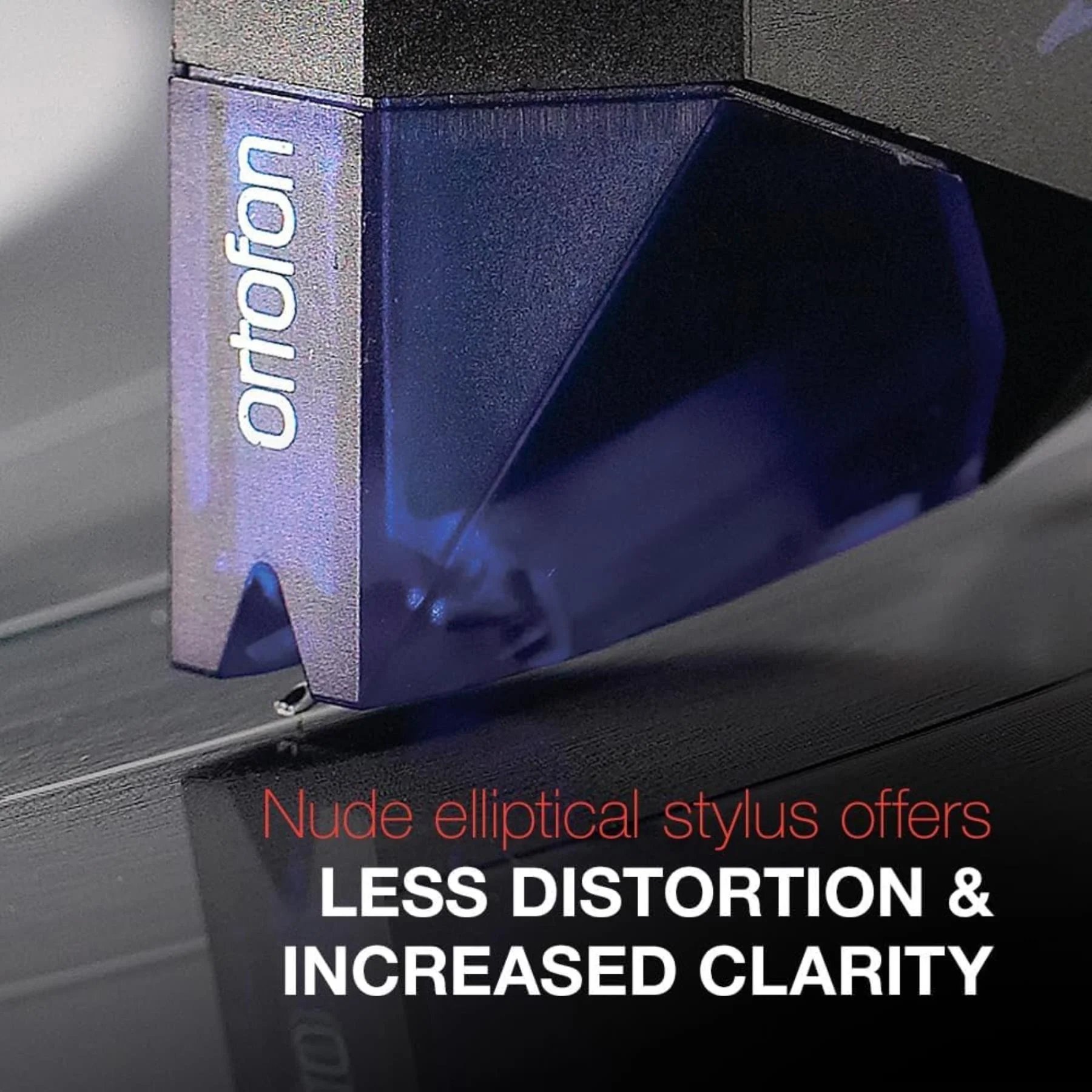Ortofon 2M Blue Moving Magnet Cartridge Premounted on SH-4 Black Headshell - Image 5