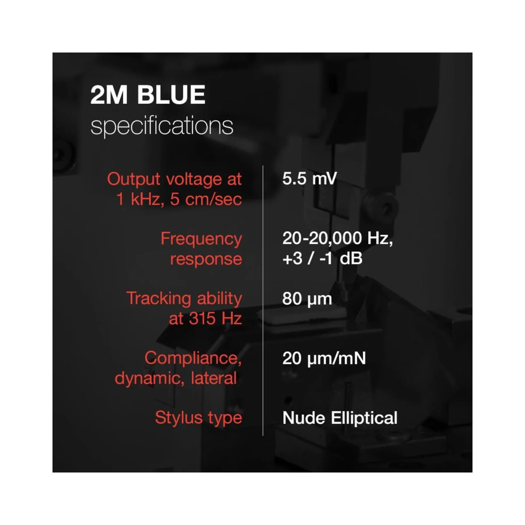 Ortofon 2M Blue Premounted on SH-4 Black Headshell - Clearance / Open Box - Image 4