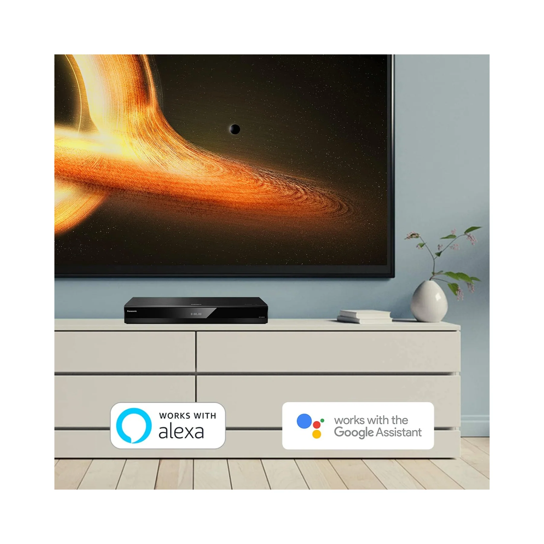 Panasonic DP-UB820-K - 4K Ultra HD Voice Assist Blu-ray Player with HDR10+ - Clearance / Open Box - Image 7