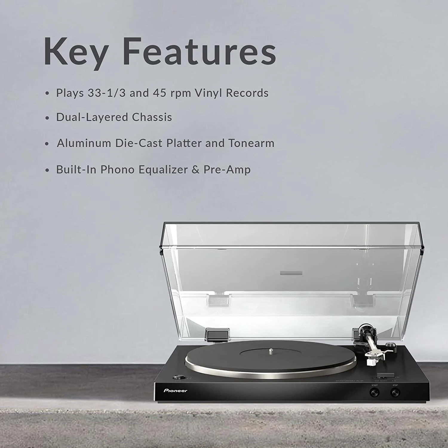 Pioneer PL-30-K Turntable - Image 4