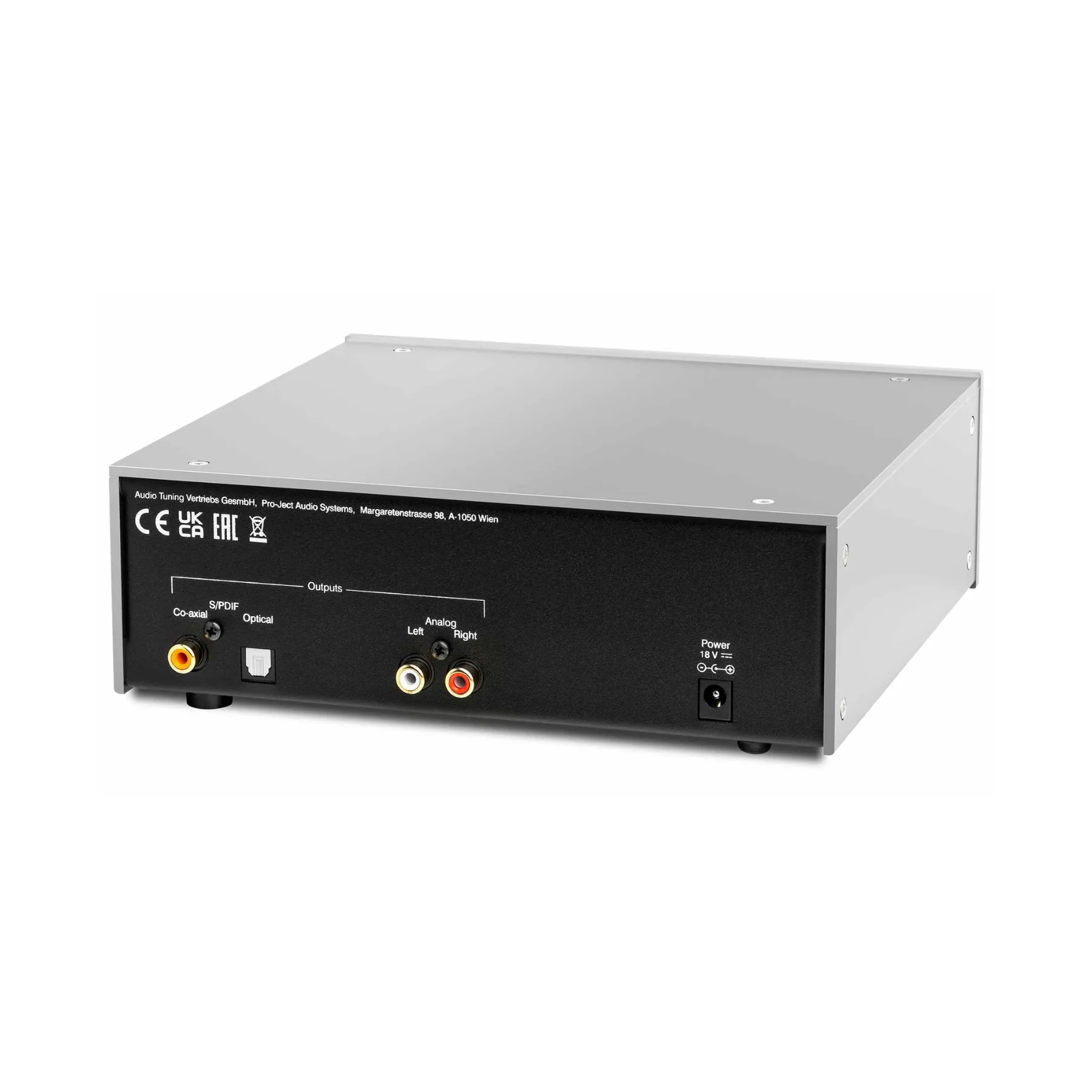 Pro-Ject CD Box DS3 High-Performance CD Transport & DAC (Silver) - Clearance / Open Box - Image 2