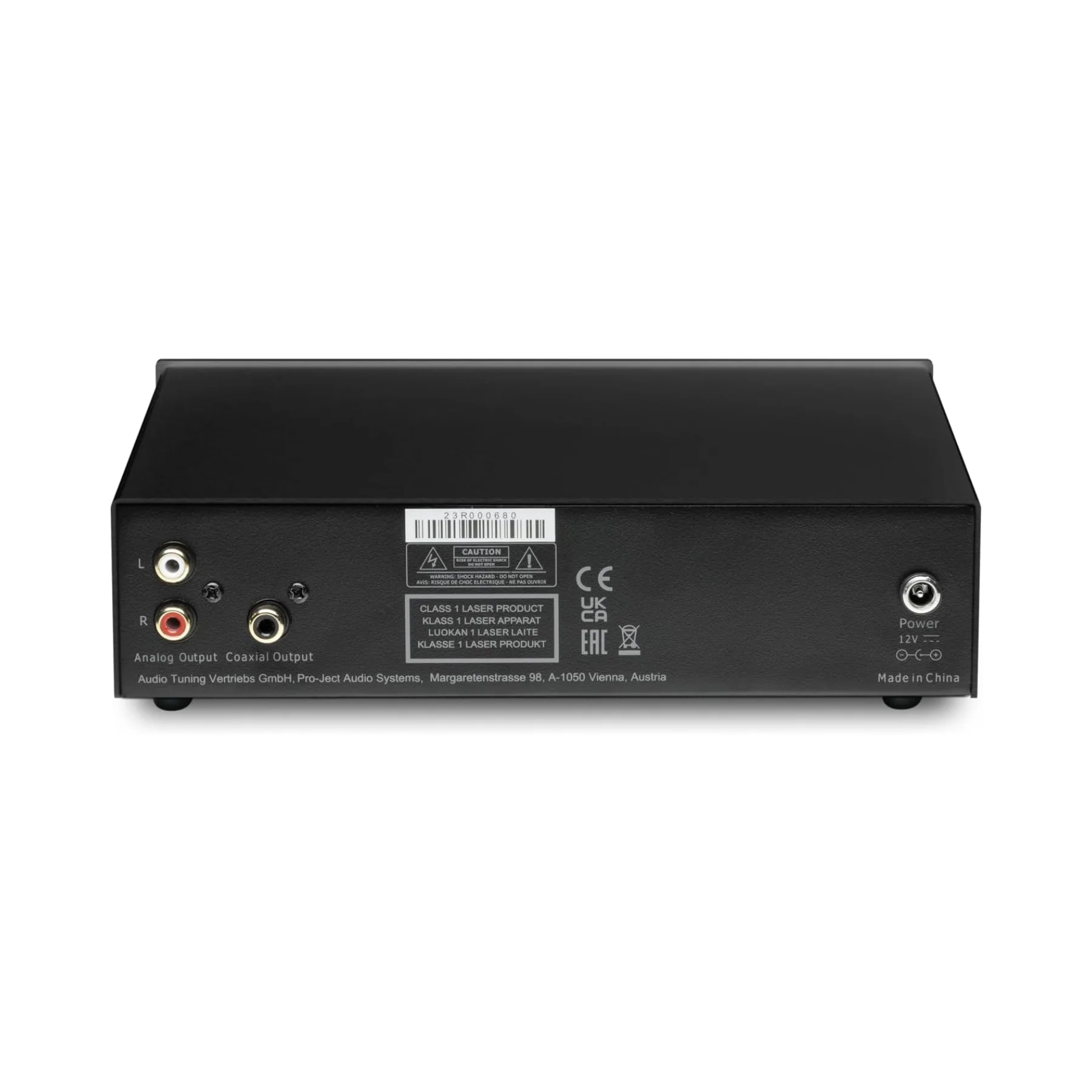 Pro-Ject CD Box E Ultra Compact Entry Level CD Player with Real Red Book CD-DA Drive (Black) - Clearance / Open Box - Image 3
