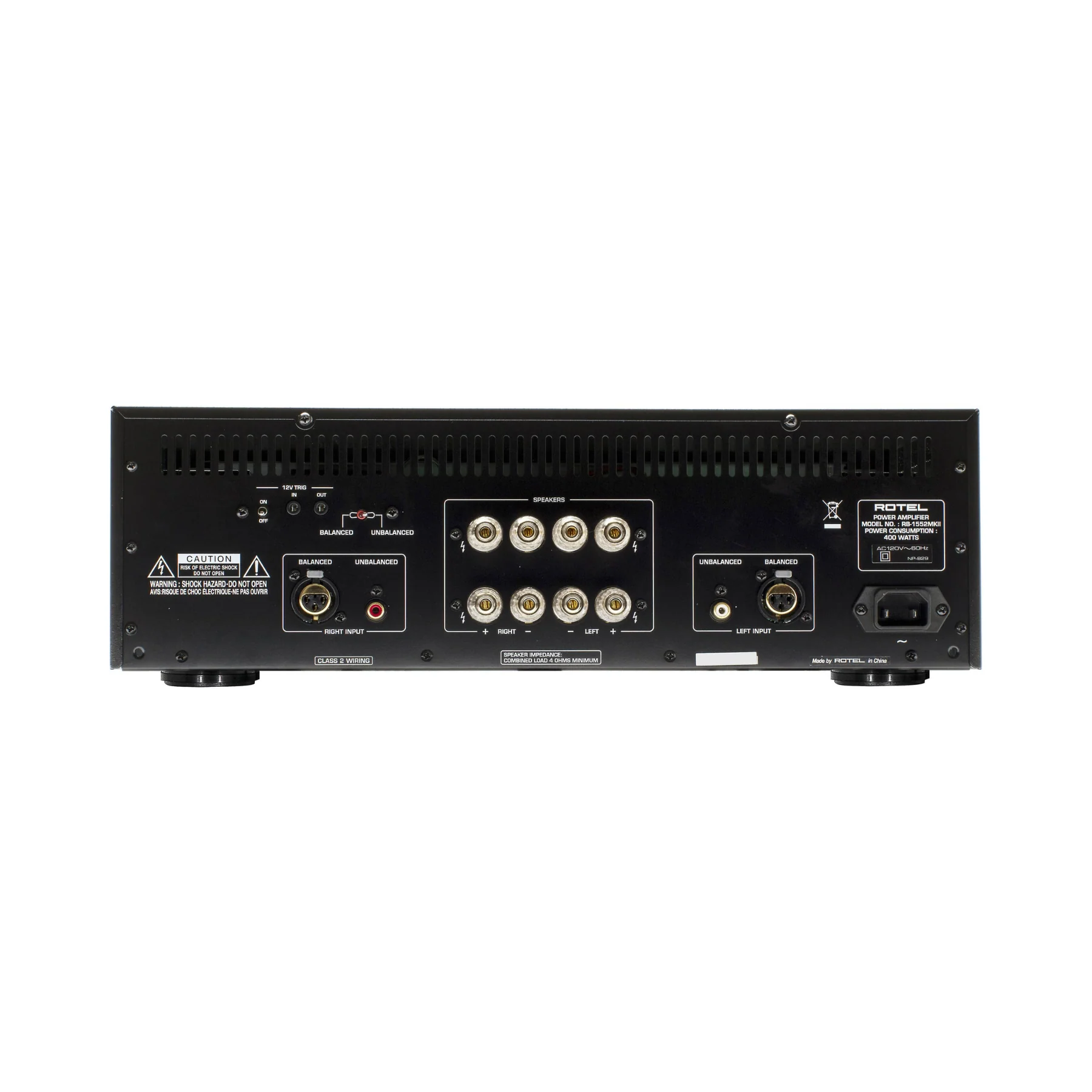 Rotel RB-1552 MkII Stereo Amplifier - Clearance / Open Box - Image 3