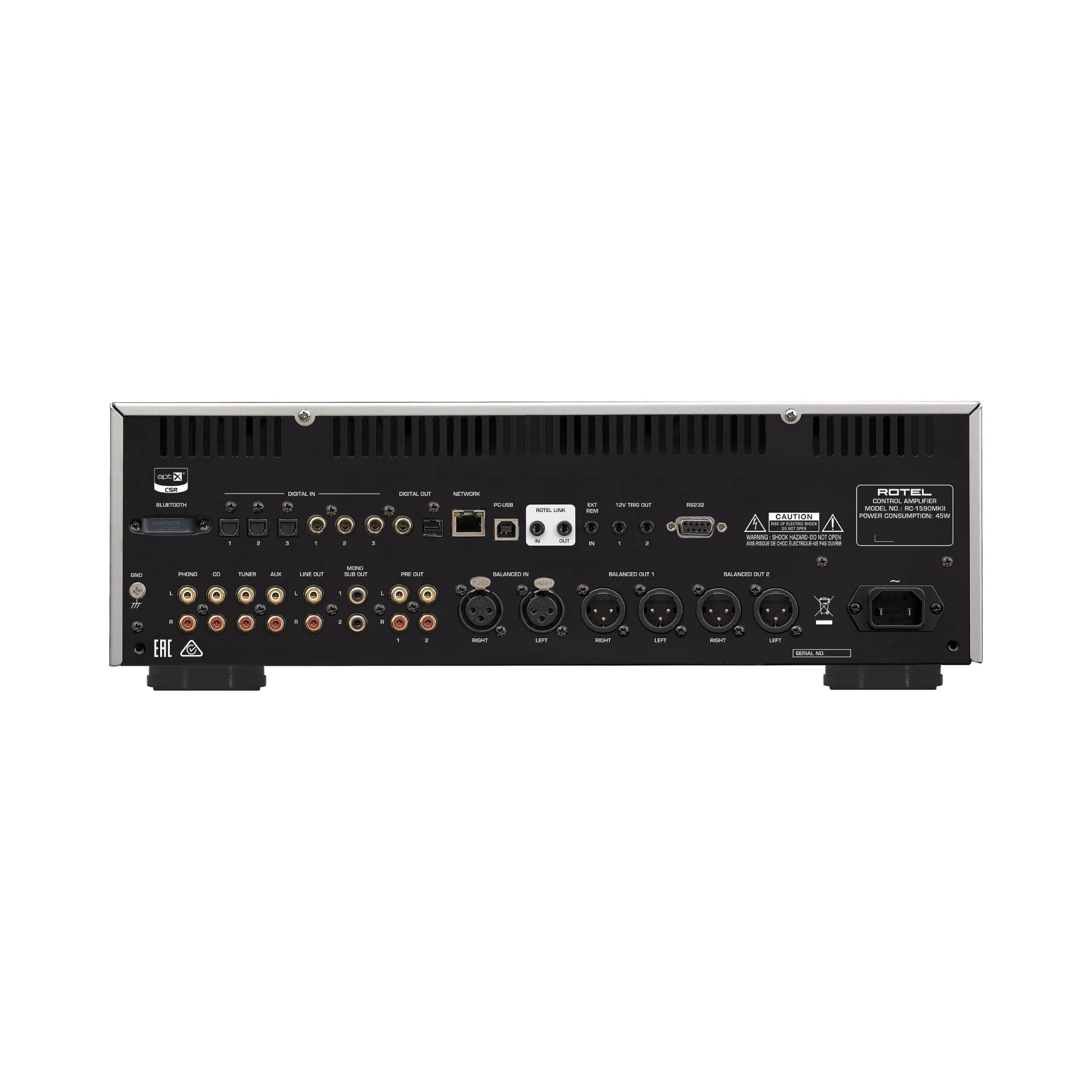 Rotel RC-1590MKII Stereo Preamplifier - Clearance / Open Box