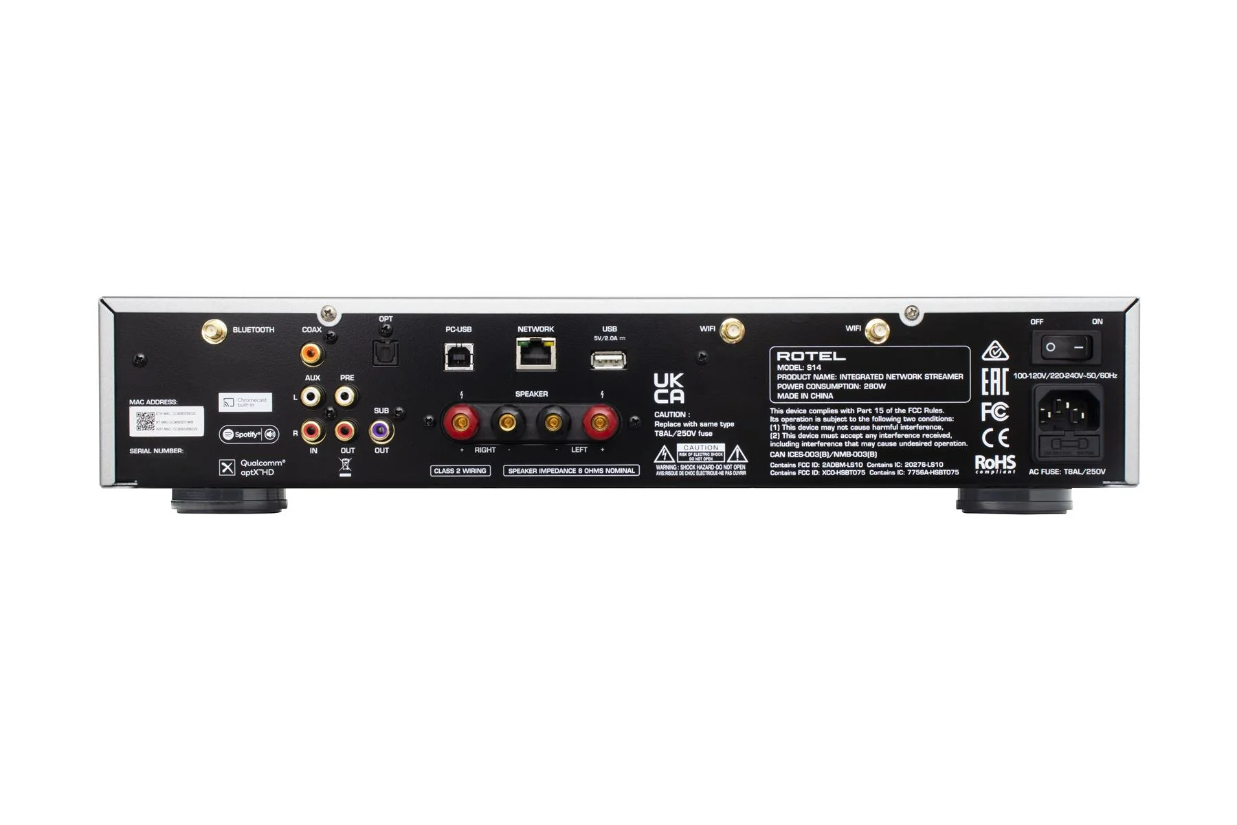 Rotel S14 Integrated Music Streamer Amplifier - Image 3