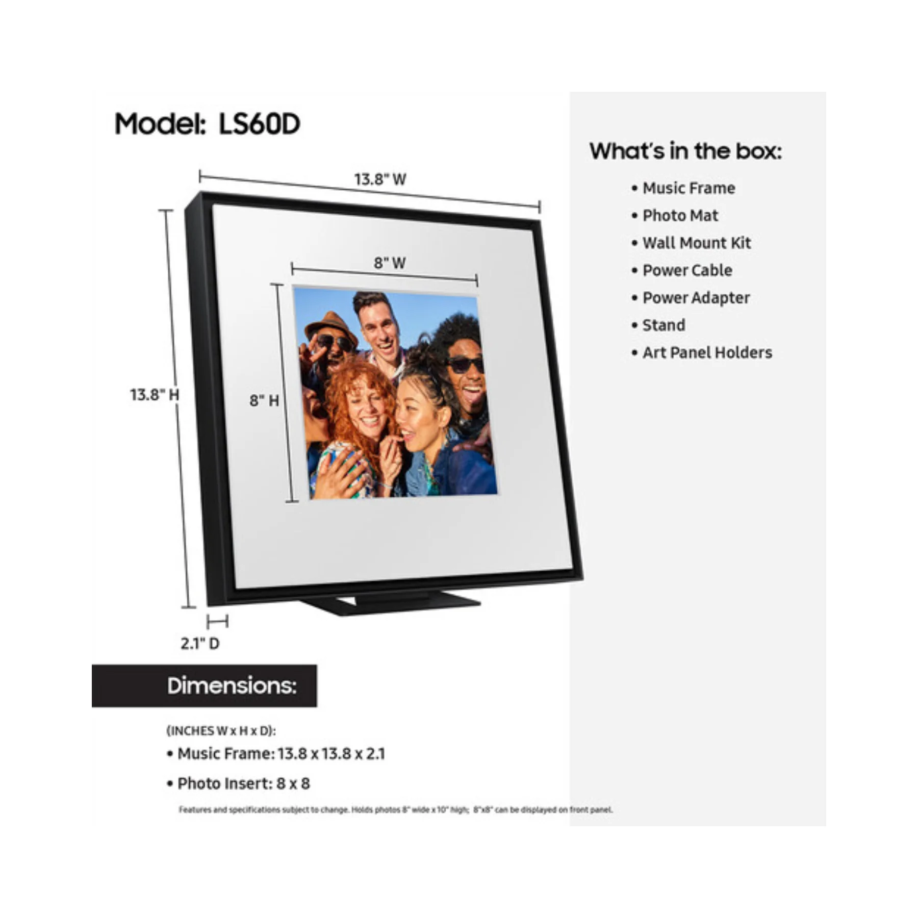 Samsung Music Frame Wireless Speaker (HW-LS60D) - Image 6