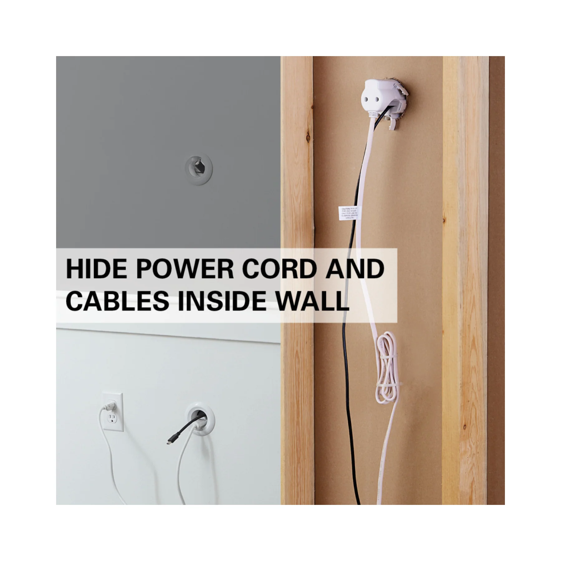 Sanus In-Wall Power & Cable Management Kit - Clearance / Open Box - Image 3