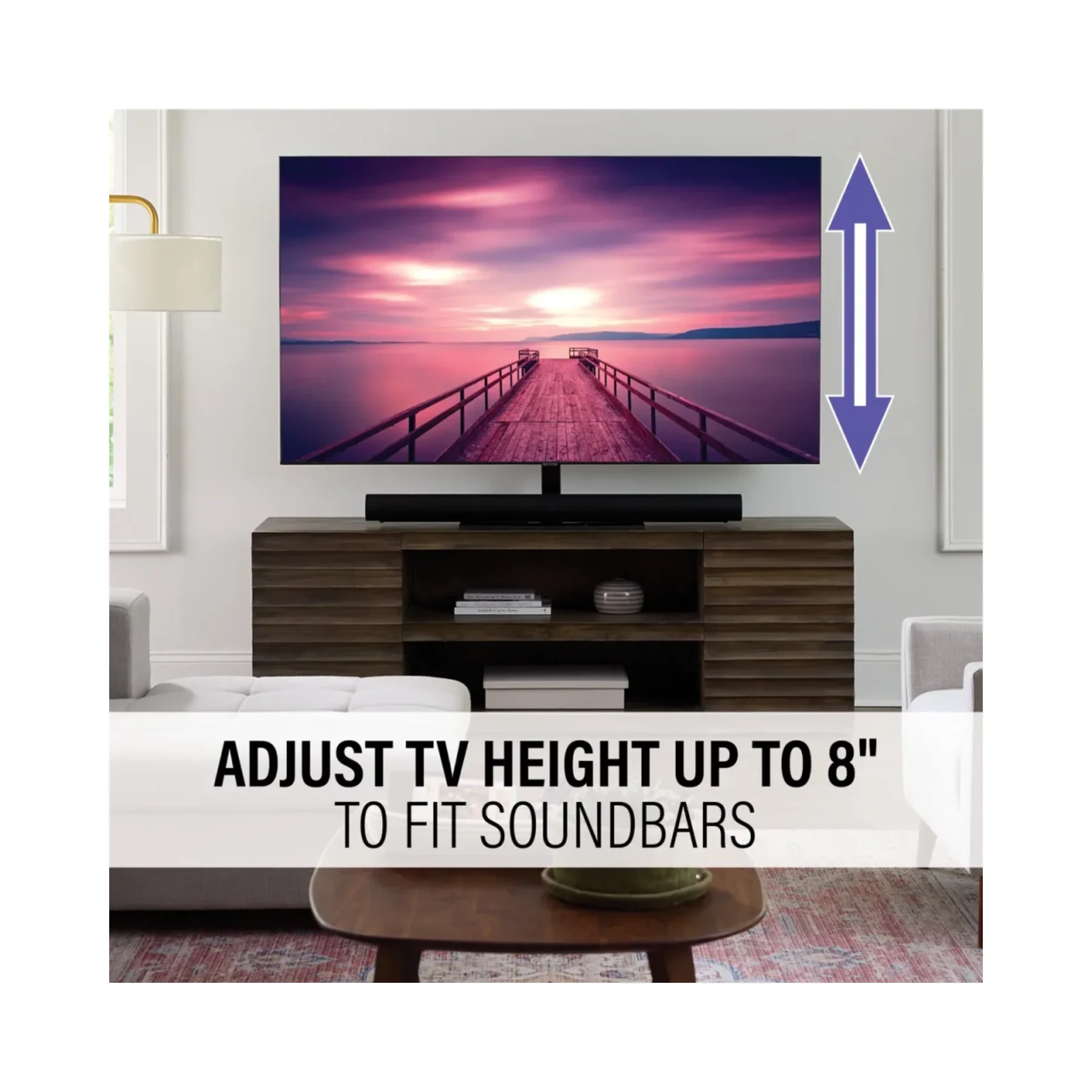 Sanus VSTV2-B2 TV Swivel Stand 40" - 86" - Image 3