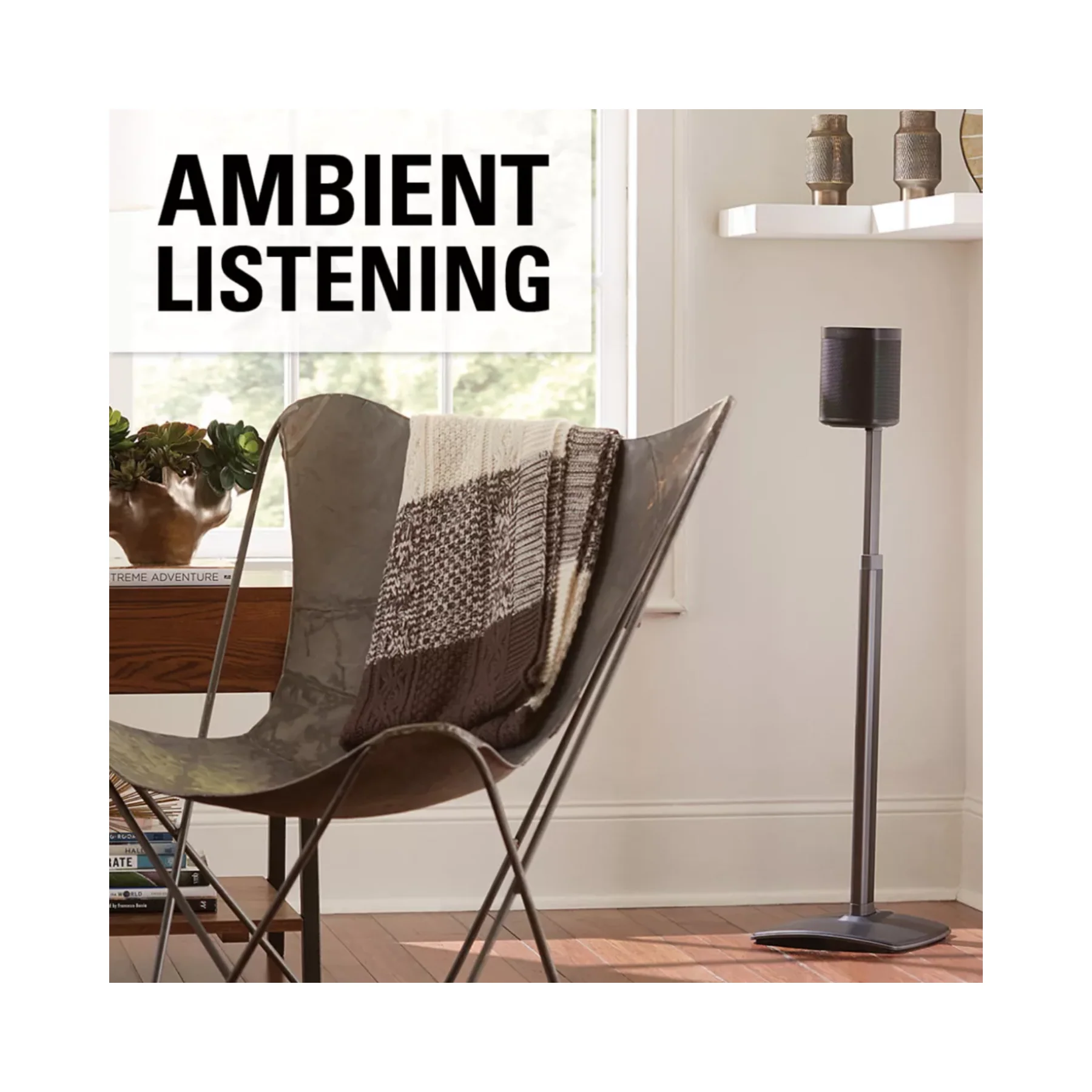 Sanus WSSA1 Adjustable Speaker Stand for Sonos One, Play1, & Play 3 - Image 3
