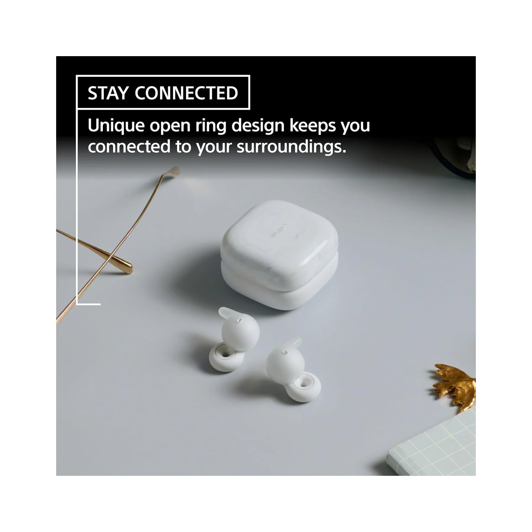 Sony LinkBuds Open - Truly Wireless Earbuds (White) - Image 5