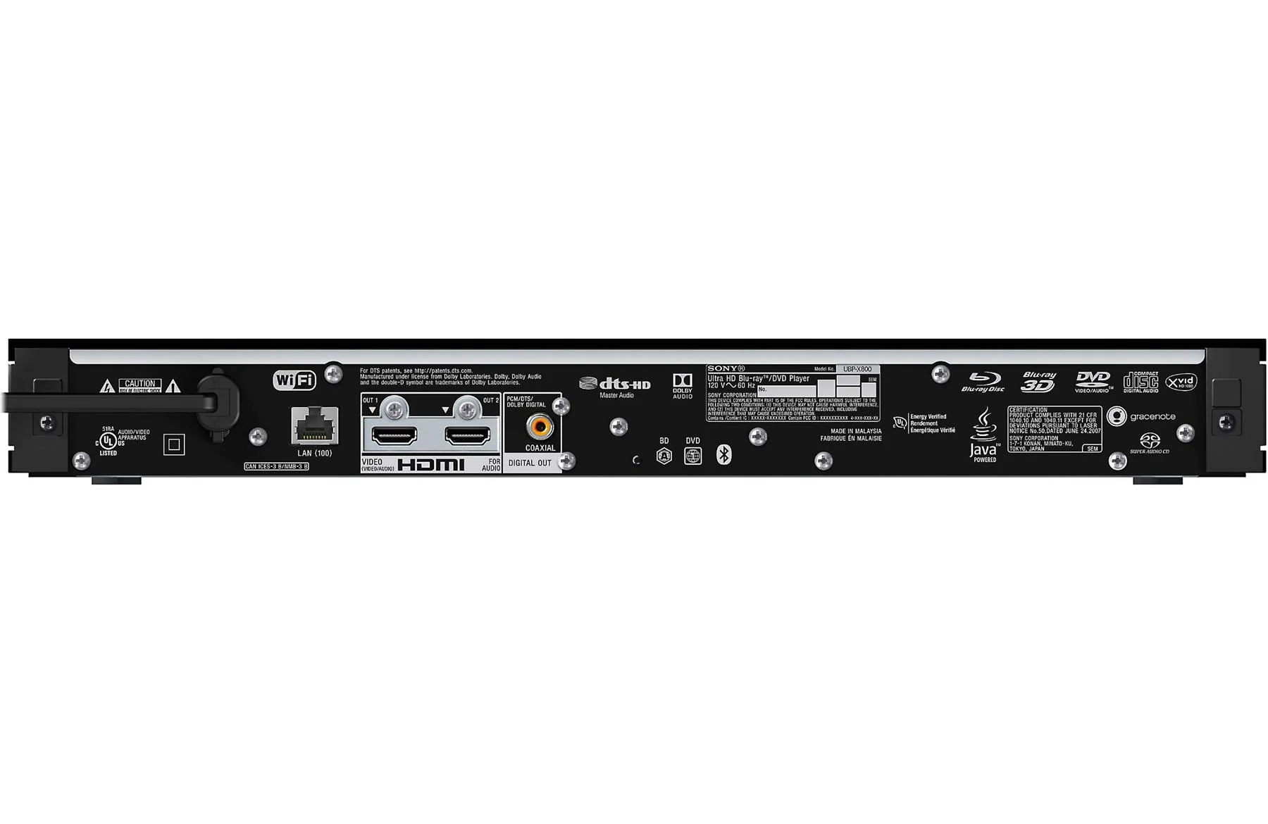 Sony UBP-X800M2 - 4K Ultra HD Blu-ray Player - Clearance / Open Box - Image 2