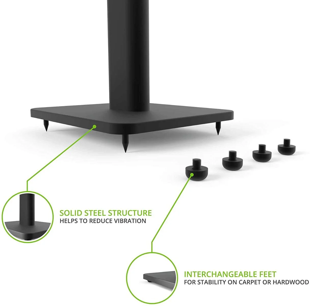 Kanto SP26PL - 26" Bookshelf Speaker Floor Stands - Image 20