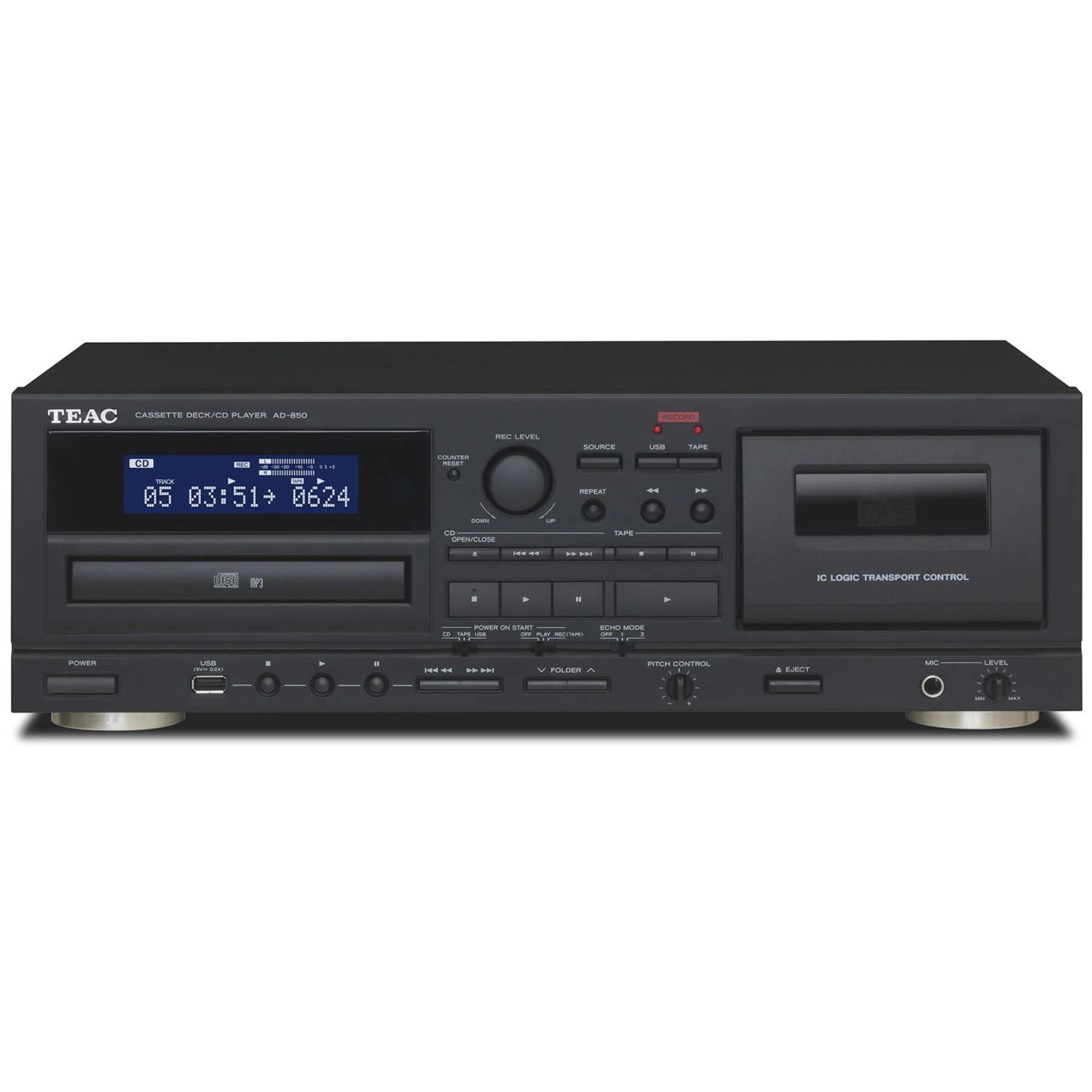 TEAC AD-850-SE Cassette Deck CD Player