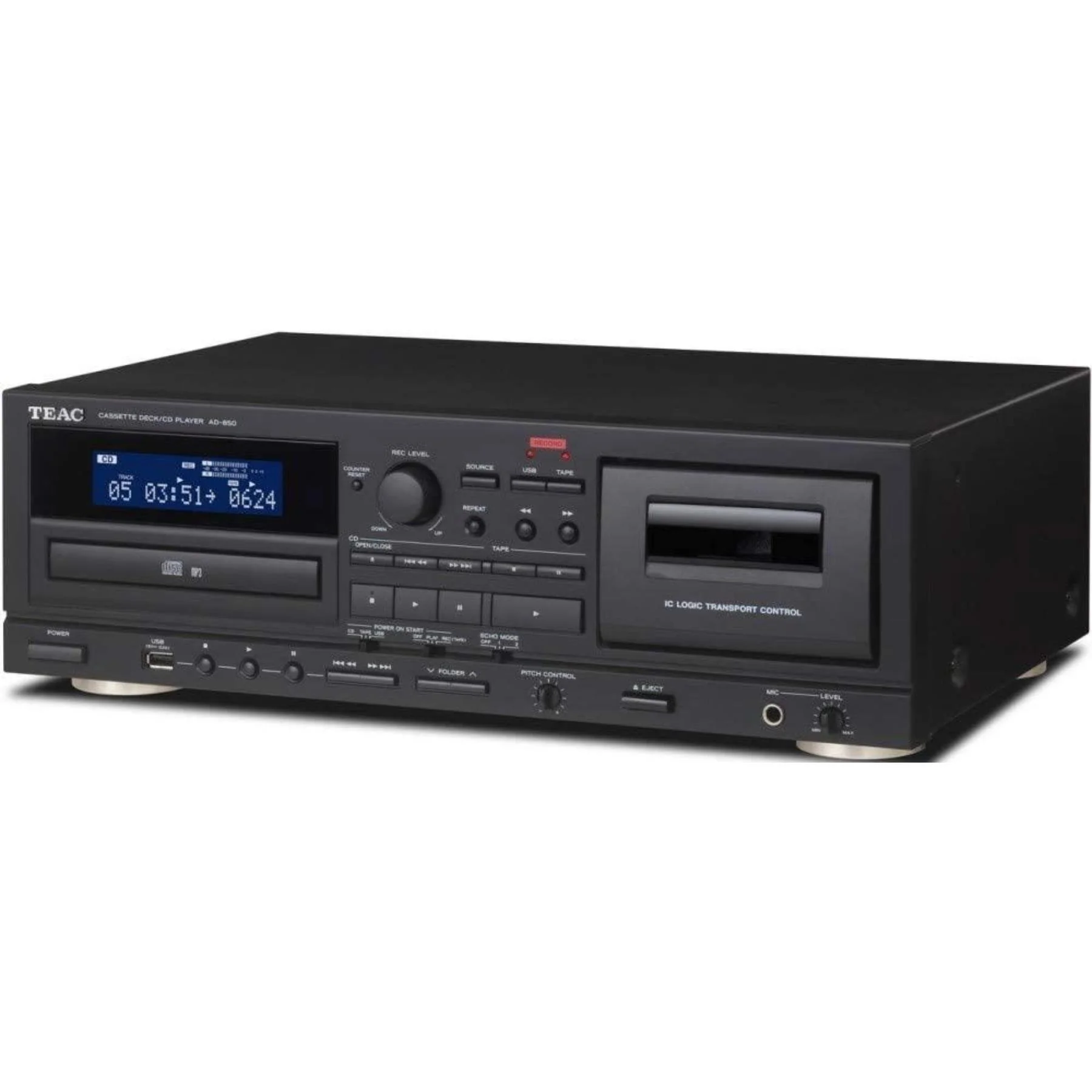 TEAC AD-850-SE Cassette Deck CD Player - Image 3