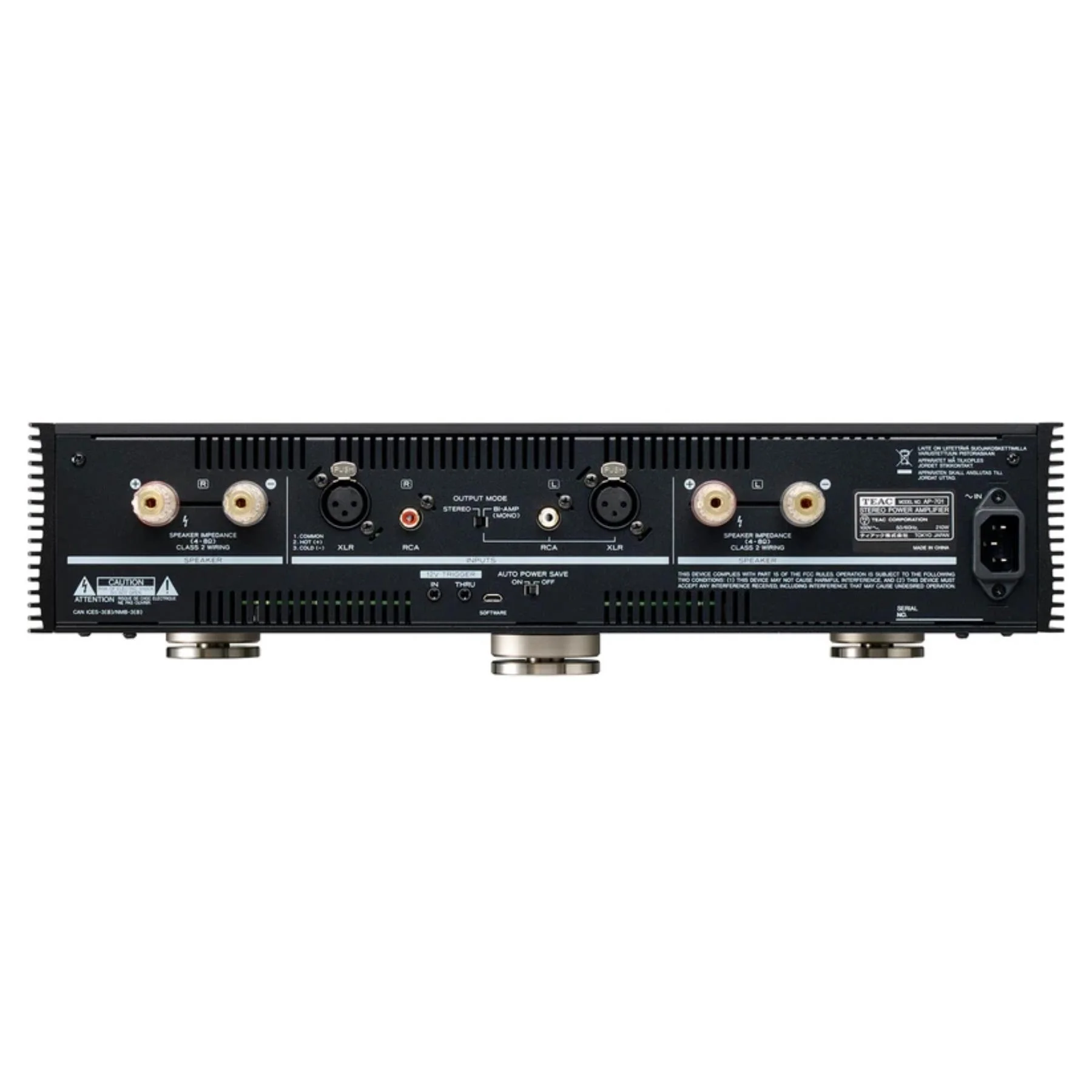 TEAC AP-701 Stereo Power Amplifier (Black) - Image 2