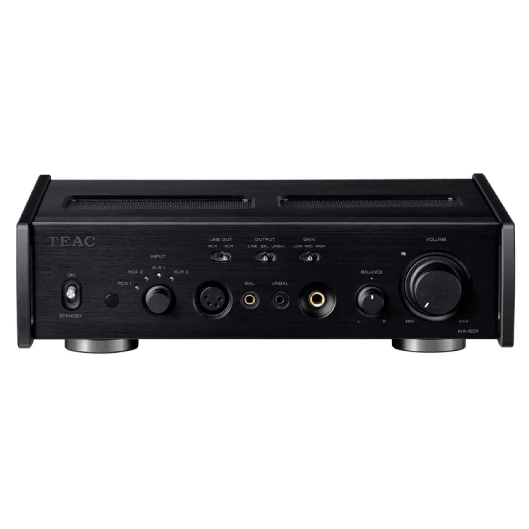 TEAC HA-507 Pure Analog Headphone Amplifier & Preamplifier – Black