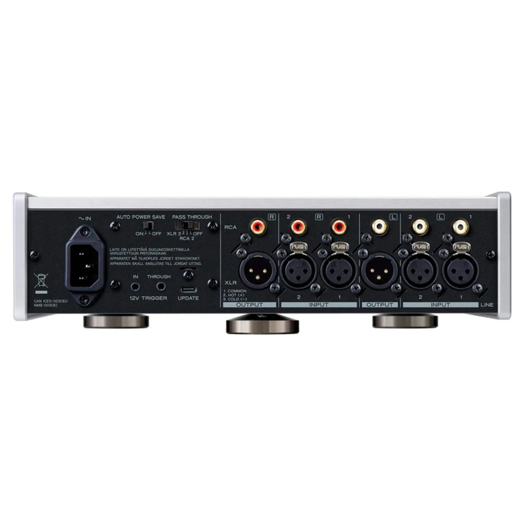 TEAC HA-507 Pure Analog Headphone Amplifier & Preamplifier – Silver - Image 2