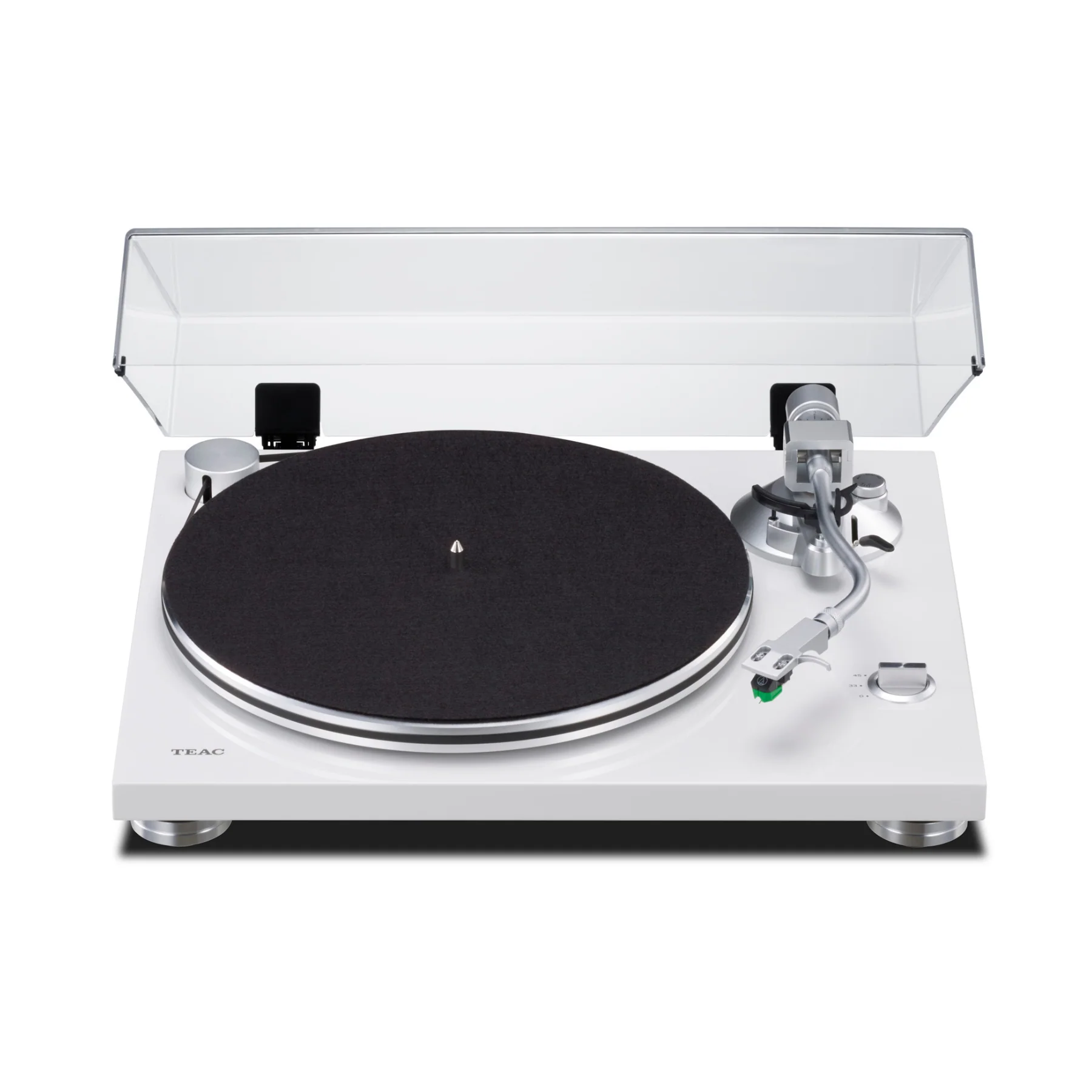 TEAC TN-3B-SE Manual Belt-drive Turntable with built-in Phono Preamp (White) - Clearance / Open Box