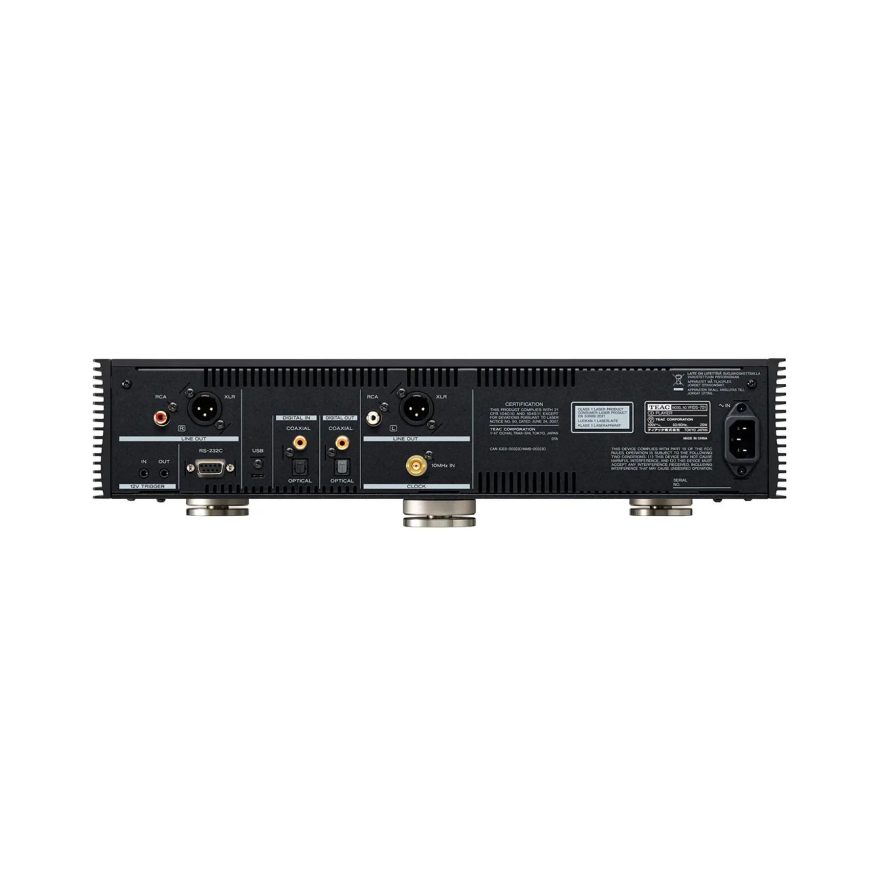 TEAC VRDS-701 Dual Monaural USB/DAC CD Player/Pre-Amp/Headphone Amplifier - Clearance / Open Box - Image 4