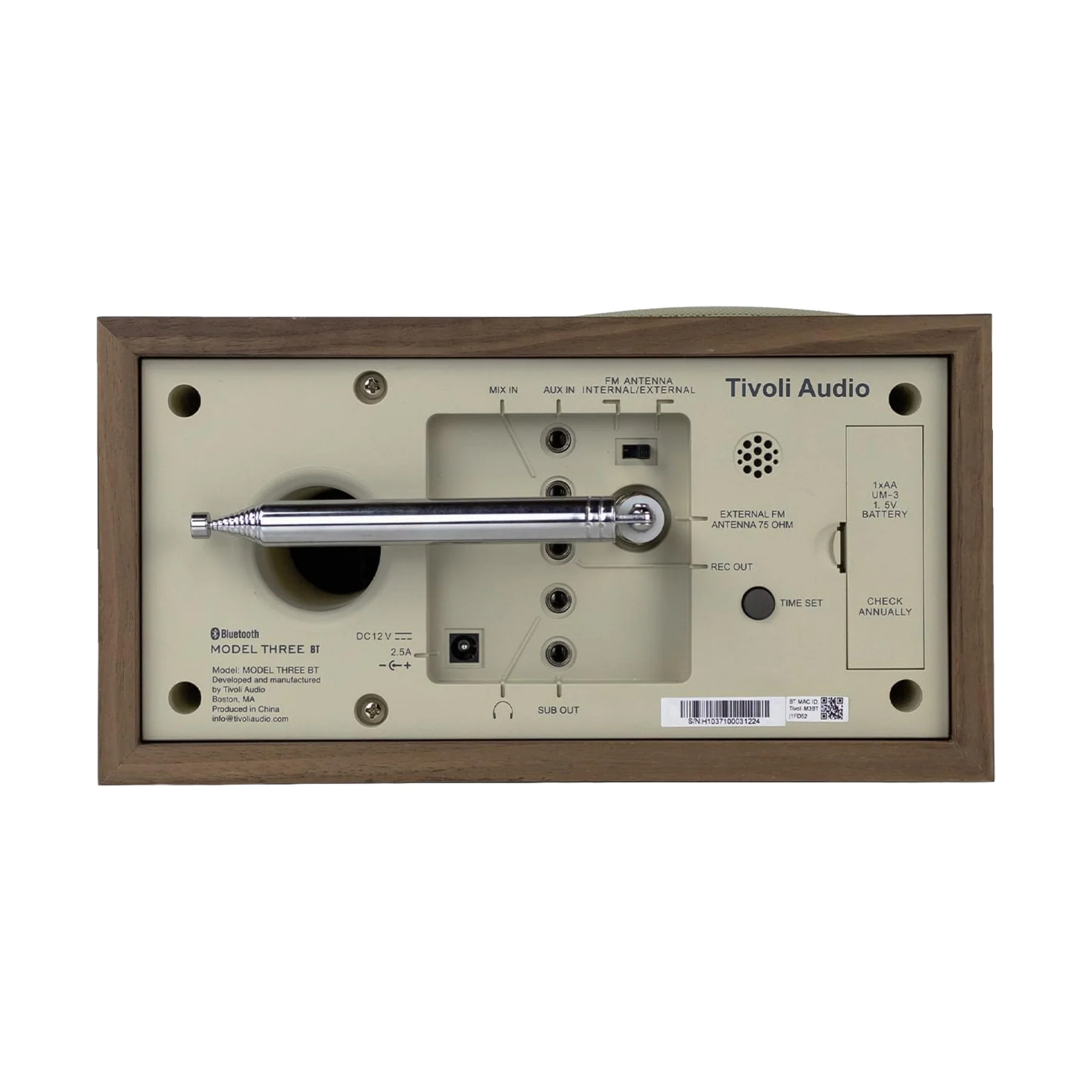 Tivoli Audio Model Three BT USB-C/A Clock Radio - Clearance / Open Box - Image 2