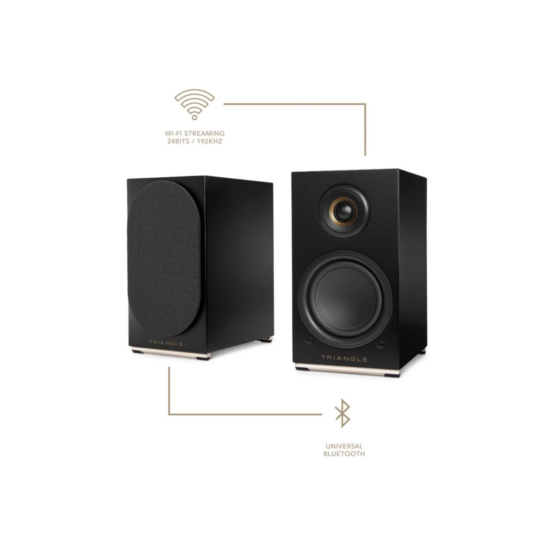 Triangle AIO Twin Powered Bookshelf Speakers Pair - Clearance / Open Box - Image 13