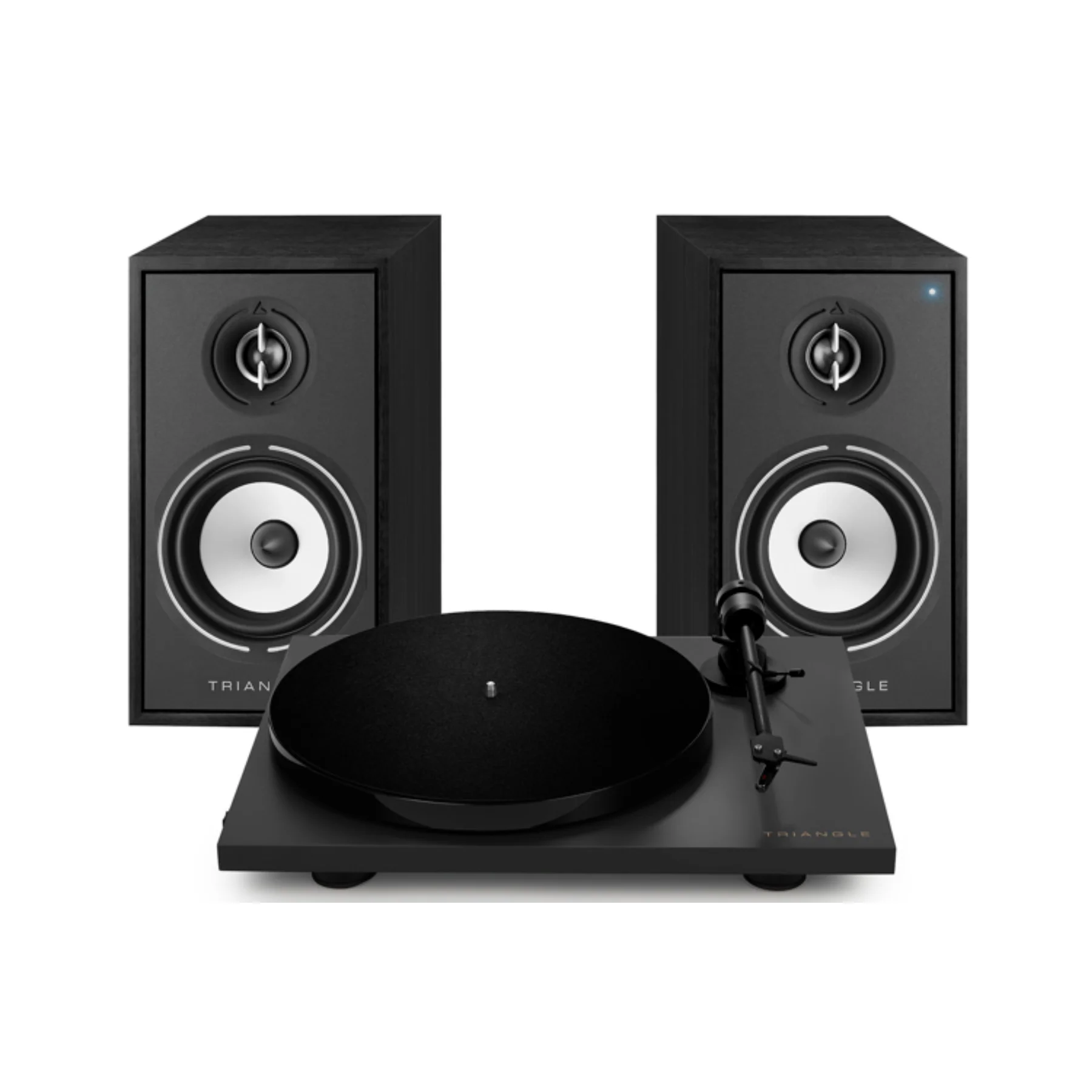 Triangle Lunar 1 Turntable with Borea BR02 Connect Wireless Powered Bookshelf Speaker With Arc - Image 2