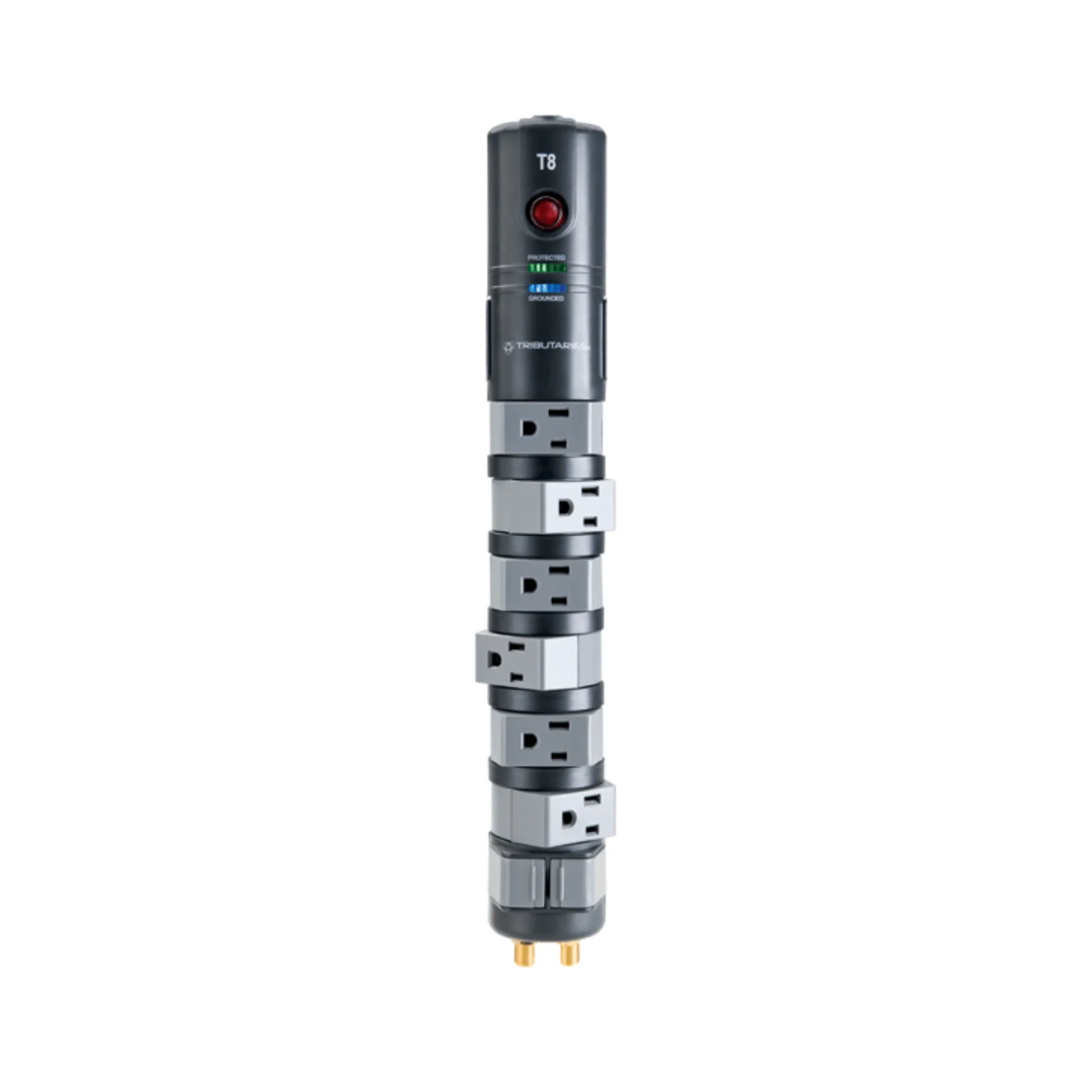 Tributaries T8 8-Outlet Power Strip With Surge Suppression