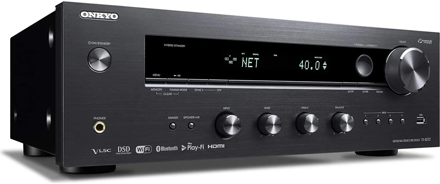 Onkyo TX-8270 - 2 Channel Network Stereo Receiver with 4k HDMI - Image 2