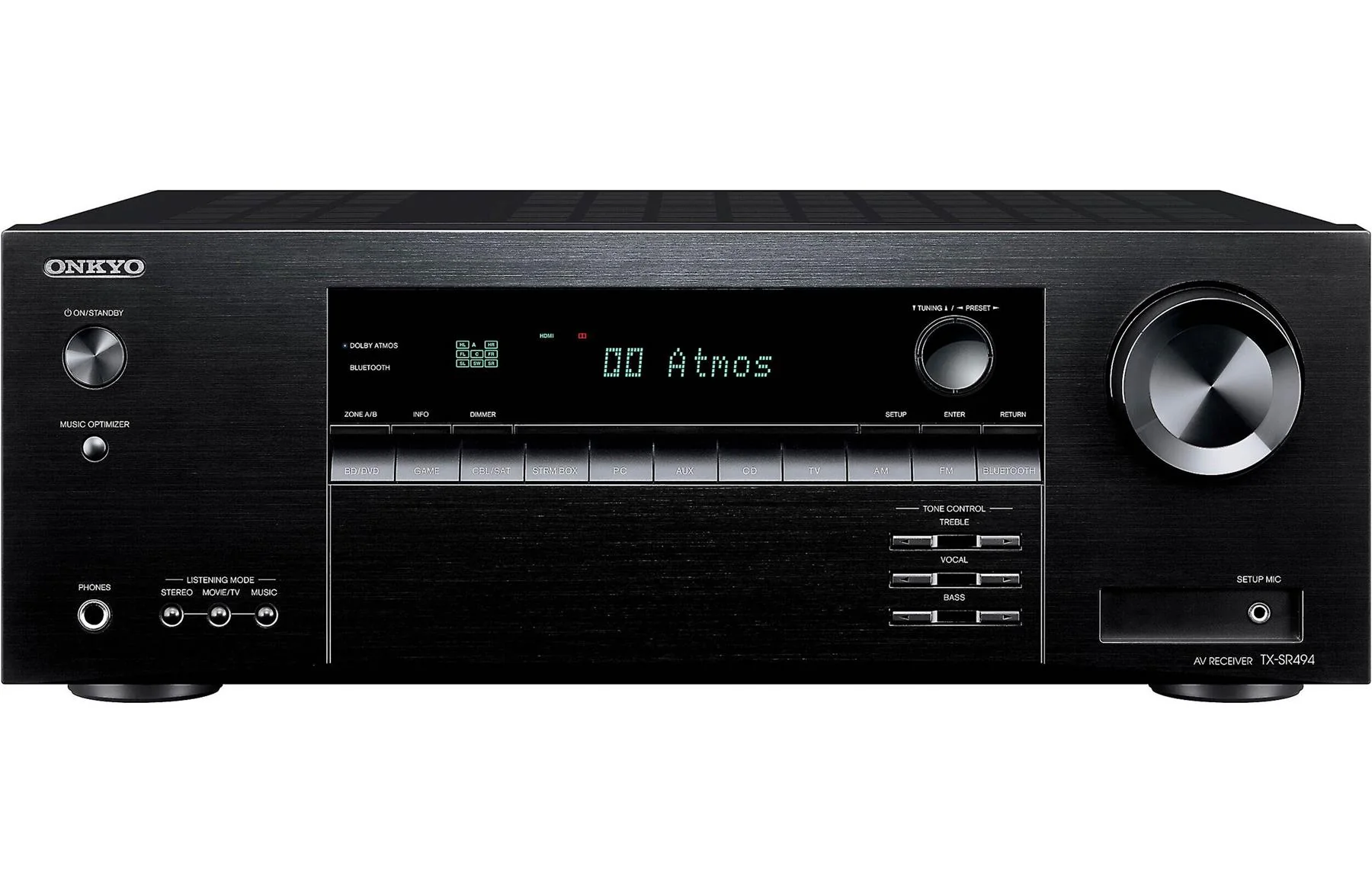 Onkyo TX-SR494 - AV Receiver with 4K Ultra HD - Dolby Atmos