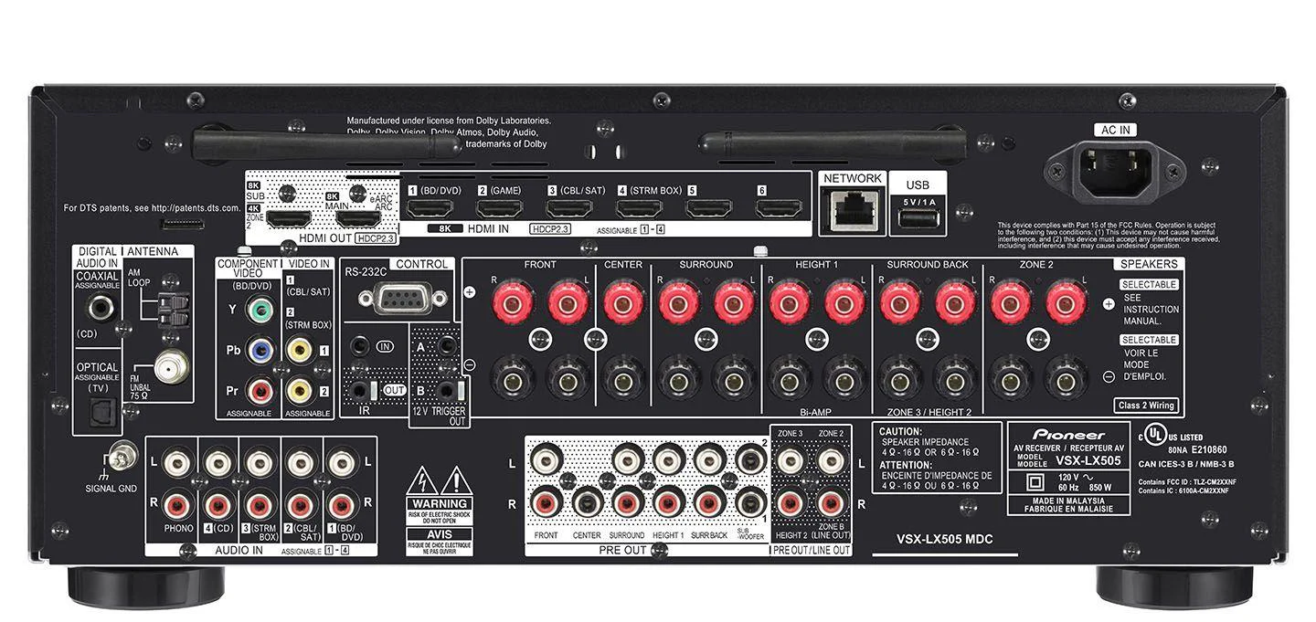 Pioneer Elite VSX-LX505 - 9.2 Channel AV Receiver - Image 4