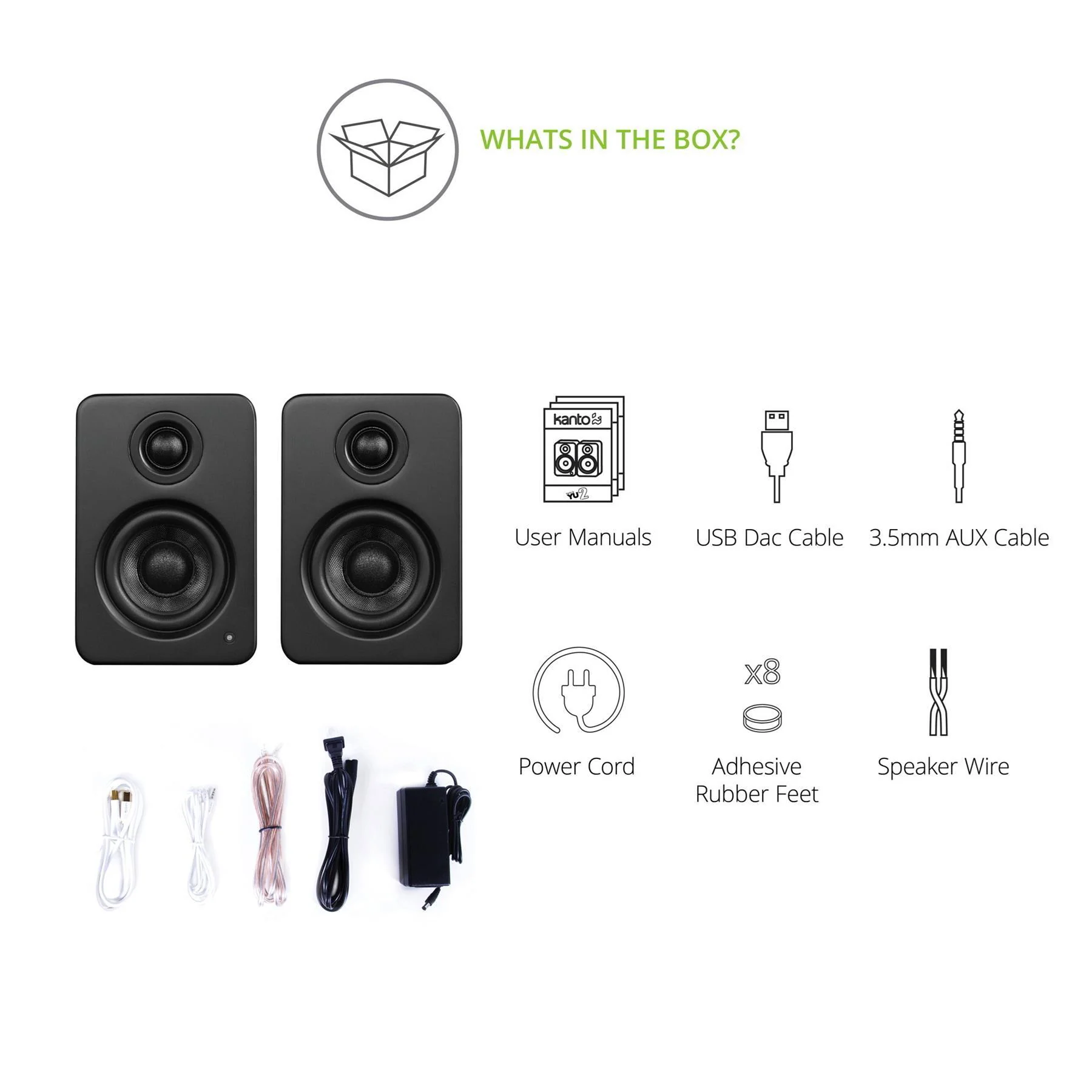 Kanto YU2 Powered Desktop Speakers for Gaming and Home Office with Built-In DAC - Image 9