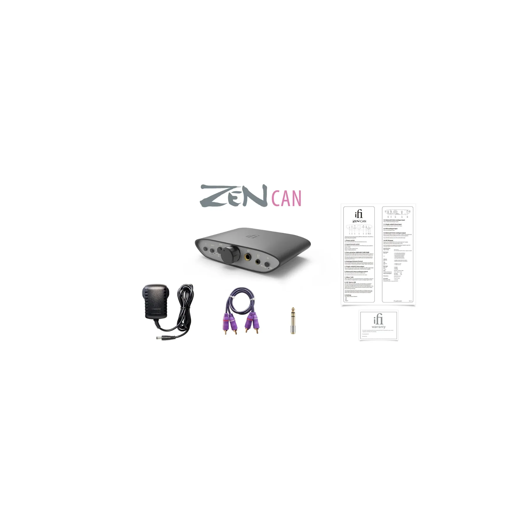 iFi Audio Zen Can Balanced Desktop Headphone Amp and Preamp - Clearance / Open Box - Image 4